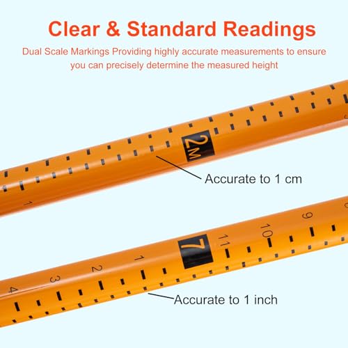 20FT Load Height Measuring Stick with Carrying Bag, Retractable Height Stick for Trucks, Truck Height Measuring Stick with Adjustable Pole, Accurately for Trucks, Car Haulers