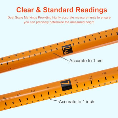 20FT Load Height Measuring Stick with Carrying Bag, Retractable Height Stick for Trucks, Truck Height Measuring Stick with Adjustable Pole, Accurately for Trucks, Car Haulers