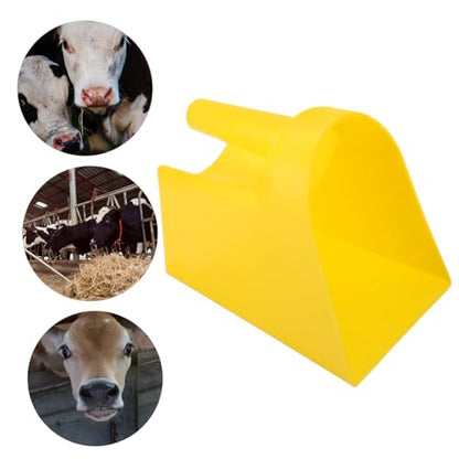 Abaodam Heavy Duty Feed Scoop Shovel for Livestock Large Plastic Shovel for Poultry and Animal Feeding Sturdy and Thickened Handheld Farm Tool