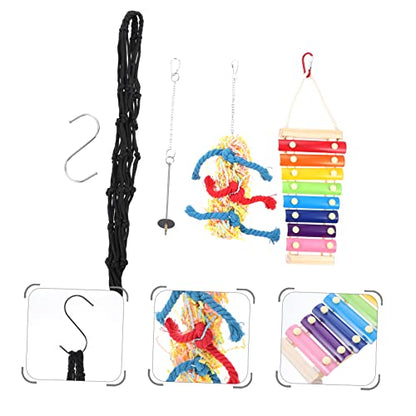 Toyvian 1Set Funny Hanging Chicken Plaything with Foraging for Roosters Materials and Loneliness for Poultry and Other