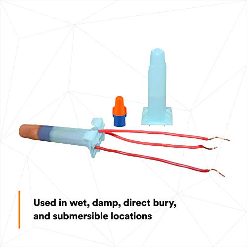 3M Direct Bury Splice Kit DBO/B-6 (BULK), 18-12 AWG, UV-Resistant, Steel Spring, Flame Retardant Insulation, 1 pack containing 2 Splice Tubes and 2 O/B Connectors - style: DBO/B-6: Splice Kit