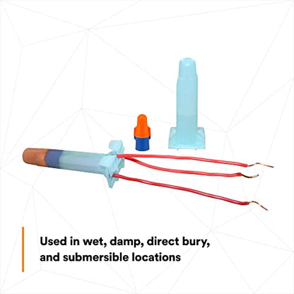 3M Direct Bury Splice Kit DBO/B-6 (BULK), 18-12 AWG, UV-Resistant, Steel Spring, Flame Retardant Insulation, 1 pack containing 2 Splice Tubes and 2 O/B Connectors - style: DBO/B-6: Splice Kit