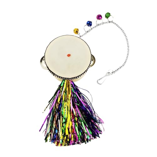 Happyyami Stainless Steel Double-Sided Mirror Drum Toy for Chickens Engaging Hen Rooster Activity to Promote Curiosity Exercise and Healthy Growth