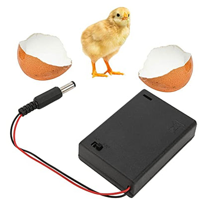 Egg Candler Tester, Bright Cool LED Light Candling Lamp Rechargeable Egg Monitoring Tester with Extension Line for Monitoring Eggs Development (Battery Box) - size: battery box
