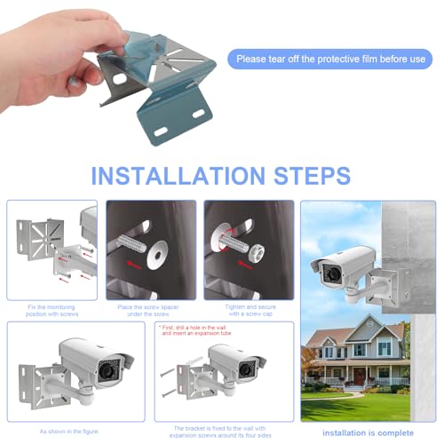 Metal Corner Mount Bracket for S340 Solocam S340 PTZ Camera Durable Adjustable Fits Many Cameras Secure Surveillance Housing