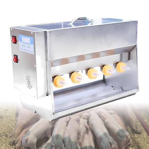 Piglet Feeding Station, Automatic Milk Feeder with 10 Nipples, Stainless Steel Cover and Valve, Ideal Livestock Milk Feeder for Piglets - size: 10Nipples