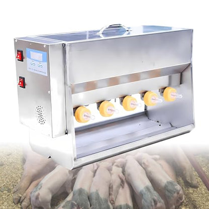 Piglet Feeding Station, Automatic Milk Feeder with 10 Nipples, Stainless Steel Cover and Valve, Ideal Livestock Milk Feeder for Piglets - size: 10Nipples