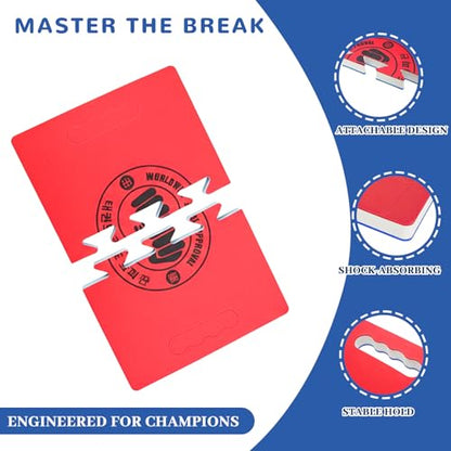 Taekwondo Training Set: Rebreakable Breaking Board & Kick Target Pad, Taekwondo Breaking Boards for Kids& Adults, Martial Arts Karate Boxing Sparring Gear - size: 2 Pack