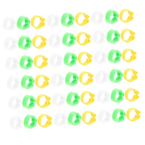 GANAZONO 300pcs Pigeon Identification Colorful Plastic Leg Bands for Birds Marking Bands for Pigeons and Chickens Bright Colors for Easy Identification
