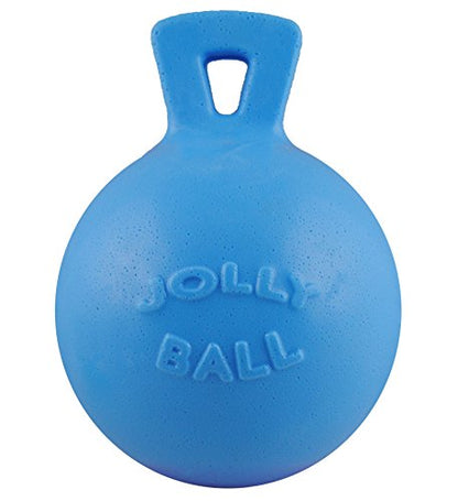 Jolly Pets Tug-n-Toss Heavy Duty Dog Toy Ball with Handle, 4.5 Inches/Small, Blueberry, JP445BLUEBERRY - color: Blueberry, size: Small (4.5 in)