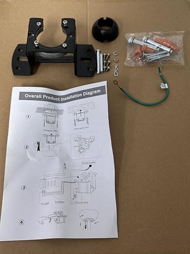 Ceiling Fan Mounting Bracket, Ceiling Canopy Fan Balancing Adapter Kit for Living Room, Outside Patio, Porch