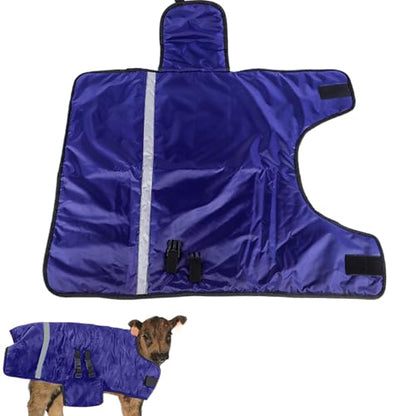 Calf Blankets for Winter Soft & Warm Thickened Goat Blanket Waterproof & Windproof Adjustable Calf Blanket for Keep Cow, Oxen and Horses Winter Warmming.