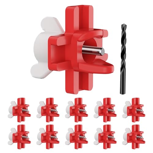 ZenxyHoC Horizontal Chicken Waterer Nipples, Automatic Poultry Watering System with Drill Bit, Leak-Proof & Side Mount Drinker Feeders for Chickens (Pack of 10)