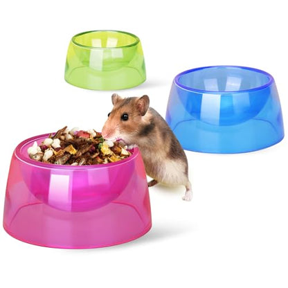Hamster Food Bowl,Small Animals Food Water Bowl,Water Feeder Container, Hamster Bowls Dwarf Hamsters Food Bowl,Feeding Bowl for Dwarf Hamsters,Mice,Small Animals 3pcs