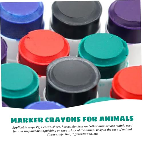 8PCS Markers, Livestock Crayon Markers 4 Colors High Visibility Marker Animal Identification Livestock Prod for Pig, Cow, Goat, Garden Statues