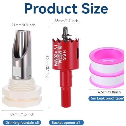 Stainless Steel Pig Water Nipple 1/2 Thread Automatic Pig Nipple Drinker Feeder Waterer for Pigs Livestock Stainless Steel 3pcs - color: Stainless steel, size: 3pcs