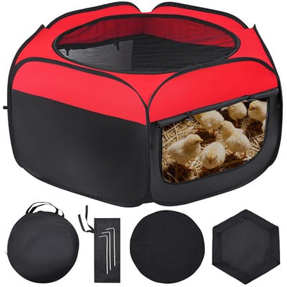 Brooder Box for Chicks, Chicken Brooder Box Starter Kit Up to 15 Baby Chicken Cage Coop