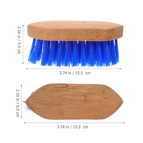 Beaupretty Horse Grooming Brush Wooden Comb Stiff Bristle 15.5X5.5 Inch Fur Cleaning Tool and Cattle Stable Care