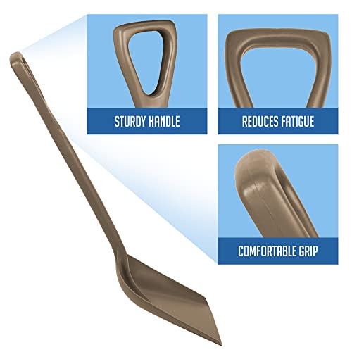Remco 698166 Shovel,One-Piece,11",PP,Brown - color: Brown, size: 10 inch Blade