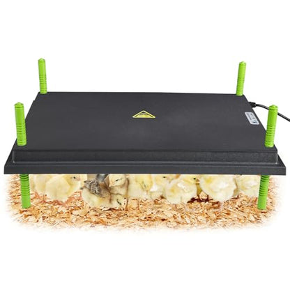 Tetuga Chick Brooder Heating Plate -16 x 22 Inch Chicken Brooder Heater Plate for Chicks with Adjustable Height & Angle - 50W Safer Than Brooder Lamp Warms Up to 50 Chicks - size: 16x22 Inch