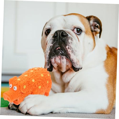 SUPVOX Indestructible Dog Chew Toy Fun Squeaker Pigs for Puppies Dogs Interactive Pet Toy