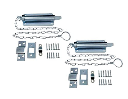 QCAA Chain Bolt, 6", Zinc Plated, 2 Pack, Made in Taiwan - color: Zinc Plated, size: 2 Pack