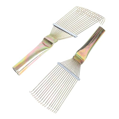 UKCOCO 2pcs Horse Grooming Comb Horsehair Wool Combs Rake for Horse Cattle Livestock Hair Removal