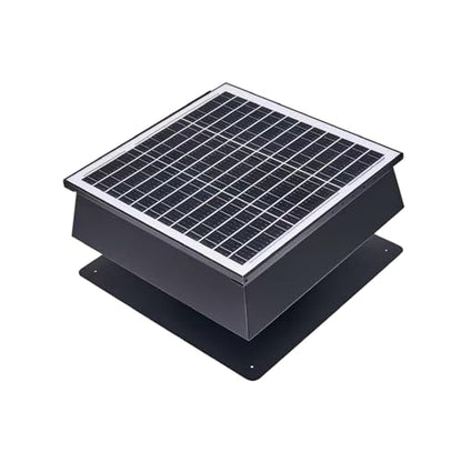 Solar Roof Vent Fan, 60W Dual Power Attic Fan with Thermostat &,A3 | 60W monocrystalline solar panel, dual power backup, 3-speed remote & 25°C auto-start, 2500m³/h high airflow, quiet <45dB - color: A3