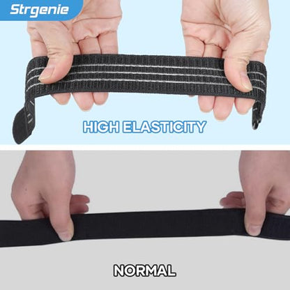 Cowboy Boot Straps, Adjustable Elastic Pant Leg Straps for Biking, Fishing, Hiking, Wading etc. - color: Black-4pcs
