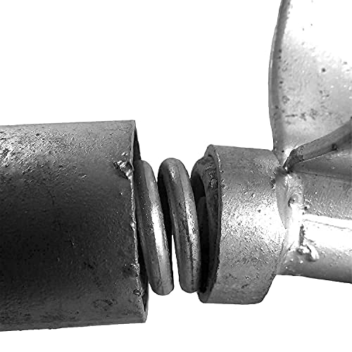 Chain Link Gate Spring Closer for 1-5/8" OD Gate Frame and 2-3/8" OD Gate Post - Self Closing Gate Spring Closer - Gate Closer Includes Bolts - size: 1-5/8" X 2-3/8"