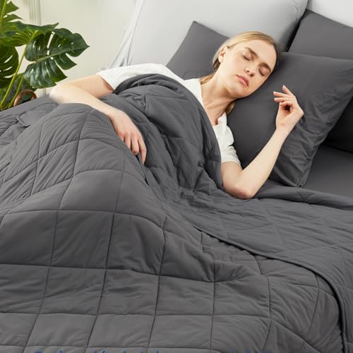 Cozy Bliss Cooling Blanket for Hot Sleepers Queen Size, Q-Max 0.45 Cooling Comfort, Cold Blankets for Night Sweats Sleeping, Ultra-Cool Lightweight Breathable Summer Blanket for Bed, Charcoal Grey - color: Charcoal Grey, size: Queen (90" x 90")