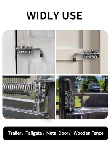 Spring Loaded Gate Latch Pin Barrel Bolt 6in x 1/2in Stem Durable Zinc Plated Solid Steel Heavy Duty for Tailgate - 2pcs - style: Heavy Duty 2pcs - 6in