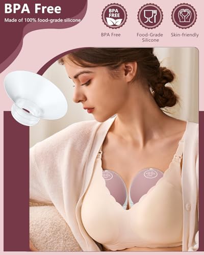 1pcs Breast Pump Flange Insert 18mm Compatible with Momcozy M9/M6/M5/S12 Pro/S9 Pro/V1 Pro/V2 Pro Wearable Breast Pump, Replace for Momcozy Pump Flange Insert, BPA Free, OEM, Not Original Parts - size: 1pcs Insert-18mm