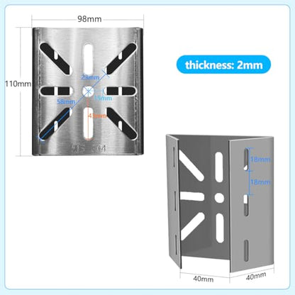 Universal Security Camera Mount Wall Mounting Brackets,Vertical Pole Mount Adapter Bracket for CCTV Camera Pole Clamp Solar Panel Clamps Outdoor Video Surveillance - size: Pole Strap Mount Bracket 2