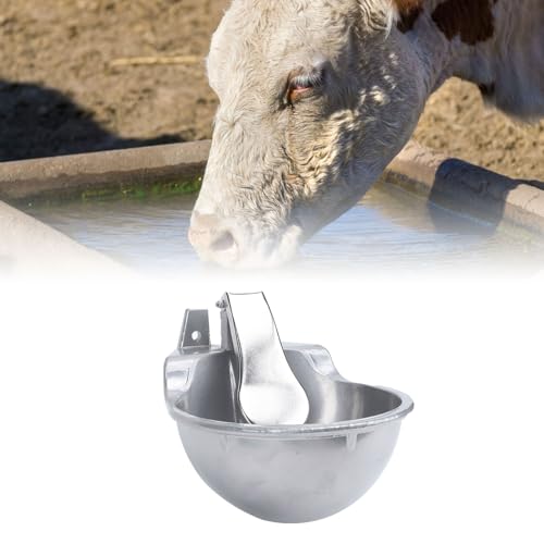 Drfeify Heavy Duty Livestock Drinking Water Trough Rust Proof Smooth Surface for Outdoor Livestock