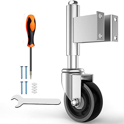 Spring Loaded Gate Casters 5” Heavy Duty Gate Caster Wheels with Hardware 400 Lbs Load Capacity - style: 5 Inch