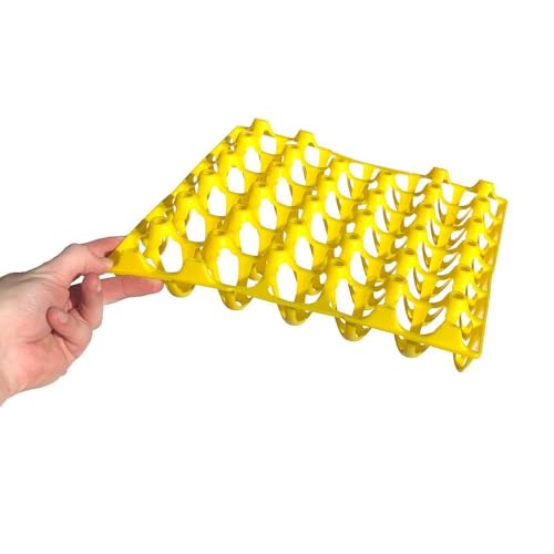 Hatching Time Plastic Egg Tray – Durable ABS Egg Setter & Collection Tray | Easy-Clean, Stable Positioning for Poultry Eggs - style: 30 Egg Setter Tray - Chicken