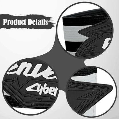 Reflective Ankle Strap Bike Pants, 29cm x 3.9cm Polyester Trouser Leg Band for Cycling Running Walking, High Visibility Night Safety Gear (1 Pack)