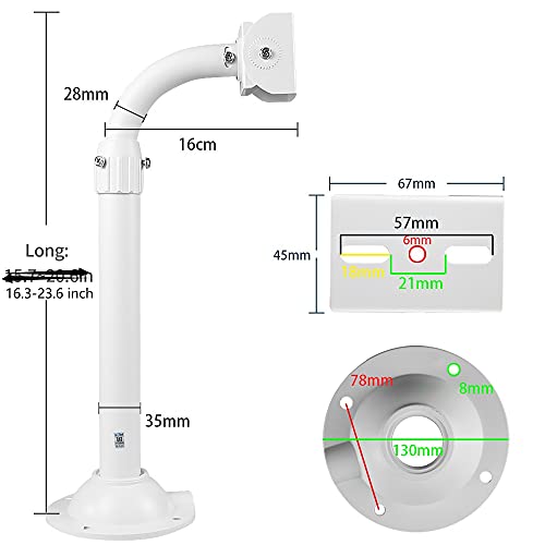 CCTV Security Camera Mount Bracket, Telescopic Adjustable Universal Wall Mounting Bracket