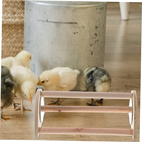 Mikikit Wooden Chick Perch Strong Chicken Roosting Bar for Brooder Adjustable Chicken Standing Stand for Hens and Chicks Easy Installation