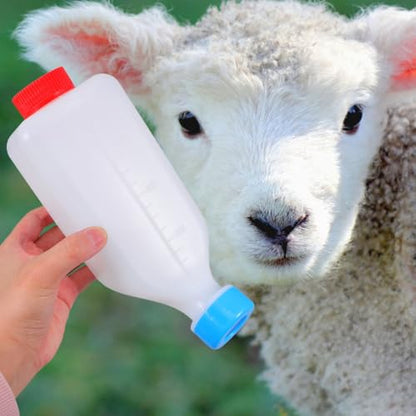 Toddmomy Calf Feeding Bottle Nursing Baby Goat Bottle Lamb Milk Feeder for Farm Small Animals 9.05X4.92X3.14In Efficient Animal Milk Feeder
