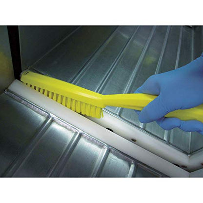 Vikan 13/16 in W Scrub Brush, Stiff, 11 51/64 in L Handle, 5 51/64 in L Brush, White, Plastic 41955-1 Each - color: White