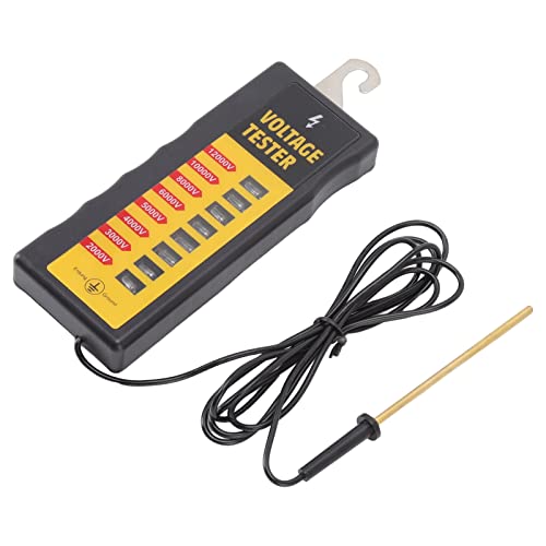 Electric Fence Voltage Tester, 8 Neon Lights Digital Electric Fence Tester Fault Voltage Meter 12KV PortableFence Fault Finder for Farms Livestock