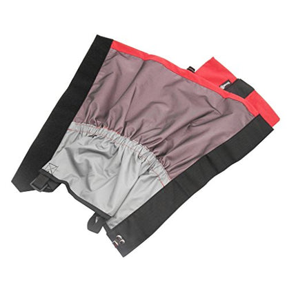 TRENDBOX Unisex Waterproof Snowproof Snow Legging Leg Cover Wraps Gaiters for Climbing Hunting Hiking - color: Red