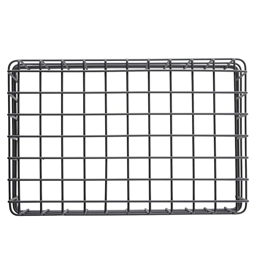 G.E.T. WB-964-MG Rectangular Metal Storage Wire Basket for Pantry, Produce and More, 9" x 6" x 4" - size: 9" x 6", style: 4" Deep