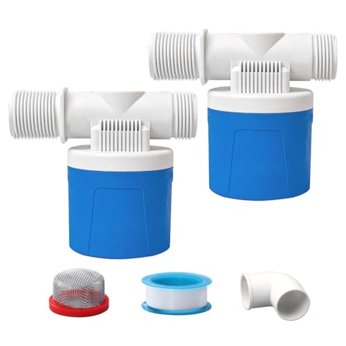 3/4" Side Inlet Water Float Valve, 2 Pack Automatic Water Level Control Valve For Water Tank Water Trough Pool Livestock Troughs Distille Solar Energy Auto Pot Aquarium - size: 3/4" Side Inlet (2 Pack)