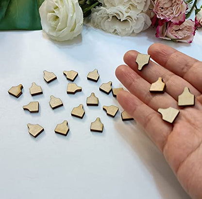 60pcs of Cow Tag Earring Ear Tag,Earrings Studs Sublimation Blanks Wood Earrings,Blanks Farm Animal Earrings Stud,DIY Country Western Jewelry (0.5'') - size: 0.5''
