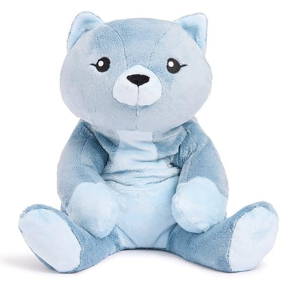 HUGIMALS Frankie the Cat 20 Inch 4.5 lb Heavy Cute Sensory Weighted Comfort Plush | Large Unscented Washable Self Care Calming Stuffed Animal for Kids, Teens and Adults - color: Frankie the Cat