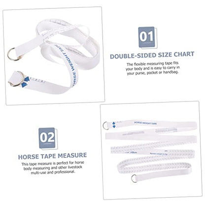 DOITOOL Multi-use Horse Measuring Stick Horse Tape Measure for Weight Height Chest Leg Easy to Carry