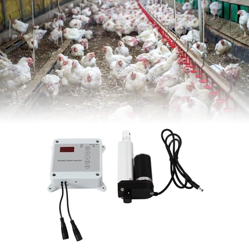Chicken Coop Door Opener Automatic Door Opener Closer 12VDC Timing Photosensitive Remote Control Kit (US